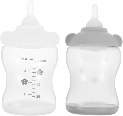 Balacoo 2PCS Pet Nursing Bottles Soft Milk Feeder for Kittens and Puppies Portable Heat Resistant Design for Newborn Pet Feeding Supplies