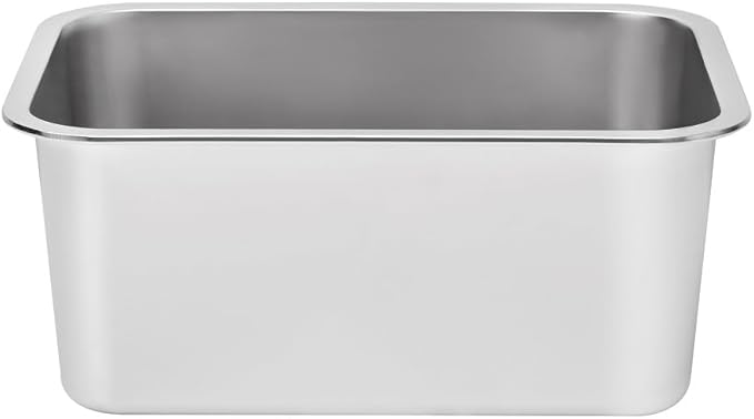 Kichwit 2.5 Gallons Large Dog Bowl Food Grade Stainless Steel Pan, Dishwasher Safe