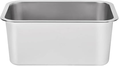 Kichwit 2.5 Gallons Large Dog Bowl Food Grade Stainless Steel Pan, Dishwasher Safe