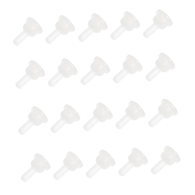 VICASKY 40pcs Pet Bottle Nipple Puppy Milk Feeder Pet Nursing Bottle Kitten Bottle Nipples Replacement Feeding Soother Small Animals Kitten Bottles Cat is Pacifier Nurser White