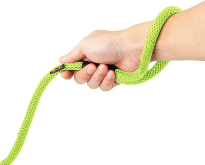 Gooby Mesh Leash - Green, 4 FT - Breathable Mesh 4 Foot Leash for Small Dogs with Bolt Snap Clasp - On The Go Dog Leashes for Small, Medium, and Large Dogs