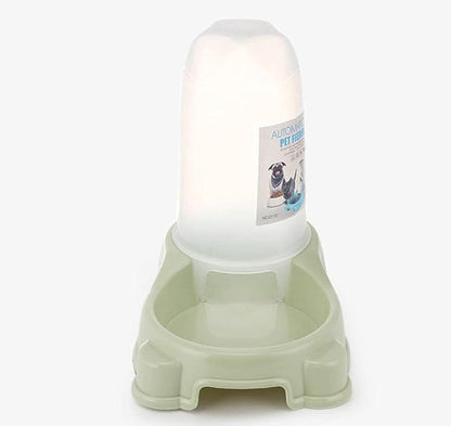 Dog Bowl Dog Dishes Automatic Pet Drinking Water Feeder Plastic Pet Tableware Dog Bowl Cat Bowl Pink