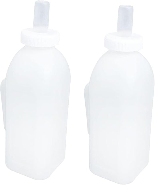 ORFOFE Lamb Milk Bottle Handled Calf Nursing Bottle Food Grade Silicone Portable for Kittens Puppies