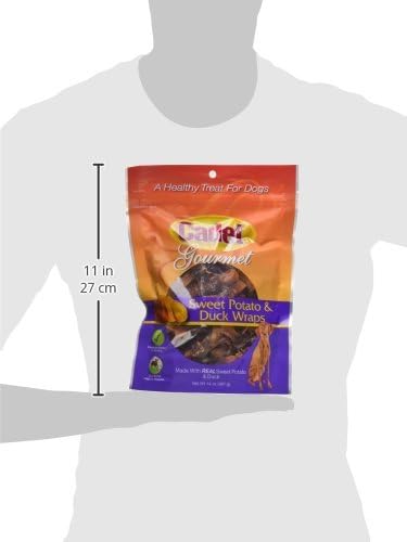 Cadet Gourmet Sweet Potato & Duck Wraps Limited-Ingredient Dog Chews, Healthy and Natural Training Treats for Small and Large Dogs, 14 oz
