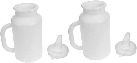 Toyvian 2pcs Calf Milk Bottle Kitten Milk Replacer Portable Pet Feeding Bottle