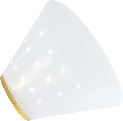 WishLotus Cat Cone Recovery - Soft, Comfortable & Adjustable Elizabethan Collar, Anti-Bite/Lick E-Collar for Small Medium Dog, Rabbit (S, White)