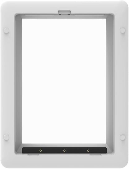 Hakuna Pets Essential Pet Door for Screens, Doors and Walls up to 2.17" Thick, for Dogs and Cats up to 11 lbs, Small, White