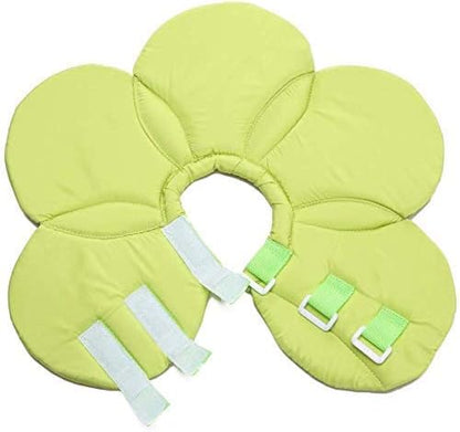 Dogs Cats Medical Grooming Pet E-Collar Recovery Remedy Protective Dog Lick Caught Soft Sponge Adjustable Postoperative Kit for Small and Medium Dog (Green, M (neck's Girth 10.6" to 11.4"))