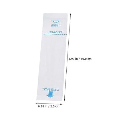 Disposable Probe Protective Covers 100pcs White Digital Protector Sleeves for Veterinary and Temperature Monitoring