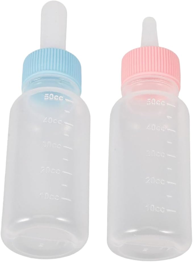 Levemolo 2pcs Kitten Weaning Bottles Goat Milk Feeder for Puppies and Small Animals Convenient Nursing Bottle for Newborn Pets for Pet Care