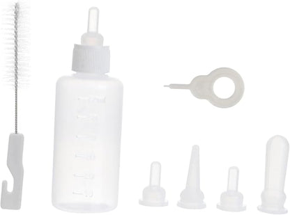 POPETPOP 2sets Pet Nursing Bottle Milk Feeder Kit for Puppies Cats Pet Feeding Bottles Scale Material Portable for Outdoor