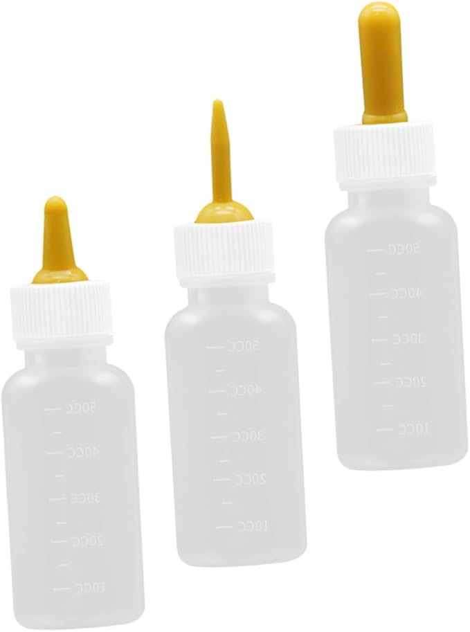WOONEKY Pet Milk Bottle Set Kitten Puppy Replacement Feeding Bottles Easy Feeding for Small Animals