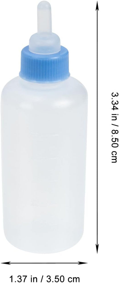 Abaodam 3Pcs Pet Nursing Bottles with Scale for Newborn Kittens and Puppies Easy-Feed Puppy Milk Bottles Reusable Kitten Feeders for Small Pets Convenient and Practical