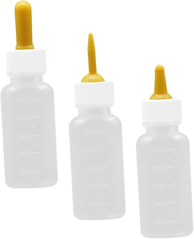 balacoo 3pcs Silicone Pet Bottle Kit Kitten Milk Bottle for Cats Dogs Small Nursing