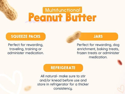 Ruff Ruff Raw + Pumpkin Pup Buddy BUDDER, Natural Peanut Butter for Dogs, Made in USA (Set of 2/ 17oz Jars)