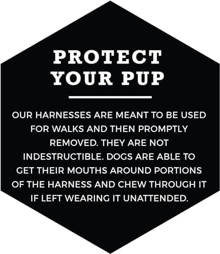 Wolfgang Heavy Duty Adjustable Dog Harness, Pull-Tested to Over 800 lbs for Walking & Training, ChevTech Print, Small