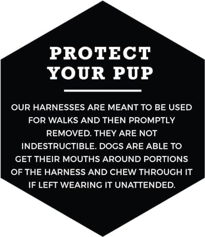 Wolfgang Heavy Duty Adjustable Dog Harness, Pull-Tested to Over 800 lbs for Walking & Training, ChevTech Print, Large