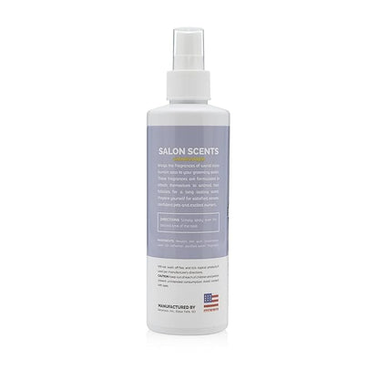 Bark2Basics Salon Scents Pet Grooming Cologne Spray - 8 oz, Natural Professional Perfume for Dogs and Cats, Long Lasting, Deodorizing, Made in The USA (Lavender Chamomile)