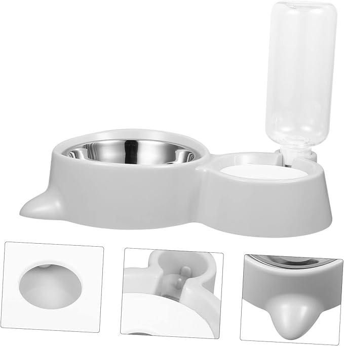 ORFOFE Stainless Steel Dog Bowl Insulated Automatic Water Dispenser Pet Feeder Pet Supplies