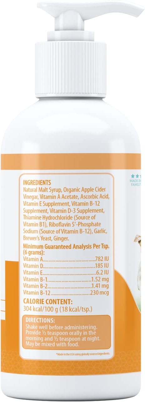 Health Extension Stress Relief Supplement for Dogs, 8oz - Appetite & Energy Boost, Prevents Hypoglycemia, Enriched with Vitamin B