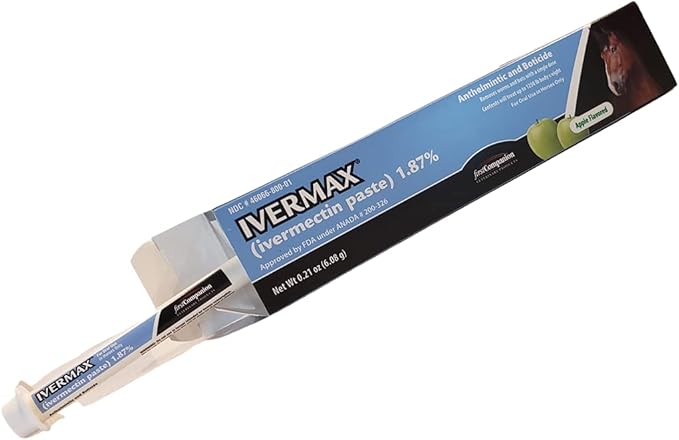 Ivermax Apple Flavored Ivermectin Equine Paste Dewormer - 2 Pack