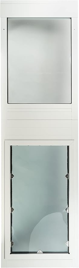 Security Boss Giant Breed Dog Door - 15' x 28' Pet Flap - Heavy Duty Aluminum Frame - Weather-Tight & Easy Install