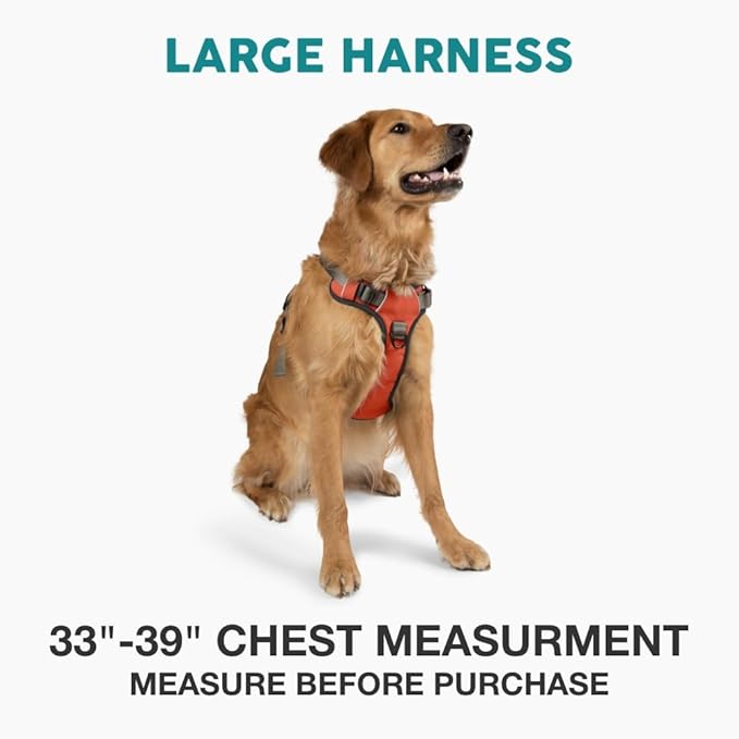 Embark Adventure No-Pull Dog Harness for Large Dogs – Reflective, Military-Grade Nylon, Front Clip Design, Gel-Lined Control Handle