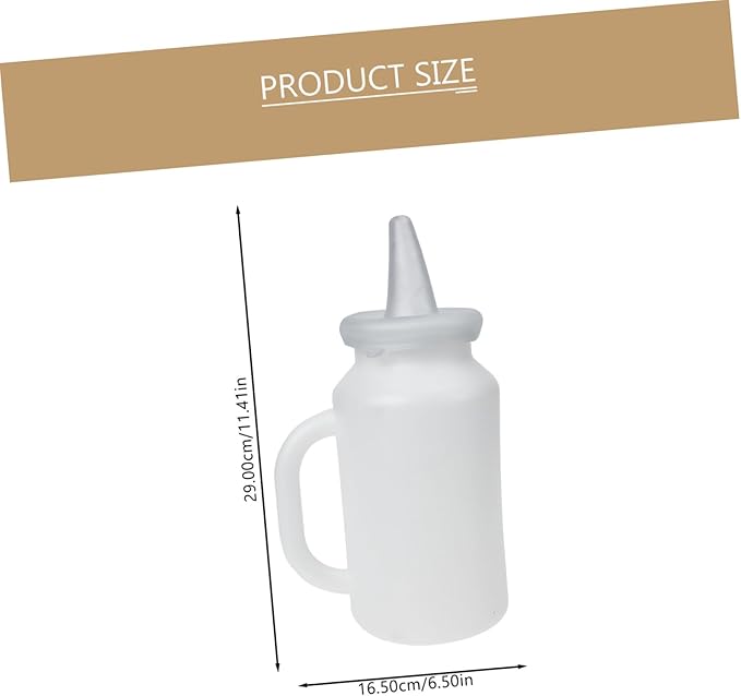 POPETPOP 2pcs Bottle Kitten Milk Feeder Puppy Milk Replacer Nipples for Pet Nursing Bottle