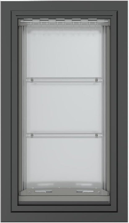 Endura Flap Pet Door for Walls in Black | Energy-Efficient Double Flap Design for Wall Installations | All-Weather Protection with All-Metal Telescoping Tunnel | Black, Large, Double Flap