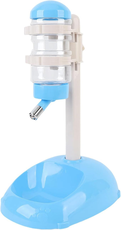 Pssopp Dog Standing Water Dispenser Feeder, Automatic Feeders Capacity Pet Standing Water Dispenser Feeder for Playful Pets Dog, 500ml Automatic Pet (Blue)