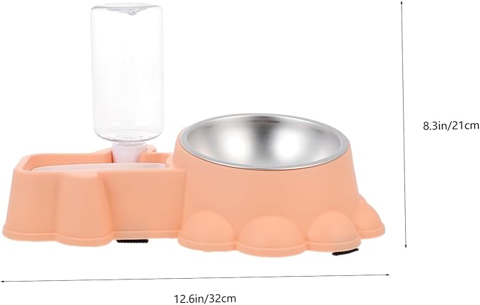 Milisten Multifunctional Pet Feeding Bowl Dog Food Dispenser Water Container Simple Design for Home Use for Feeding and Hydration Needs Easy to and Safe for Pets