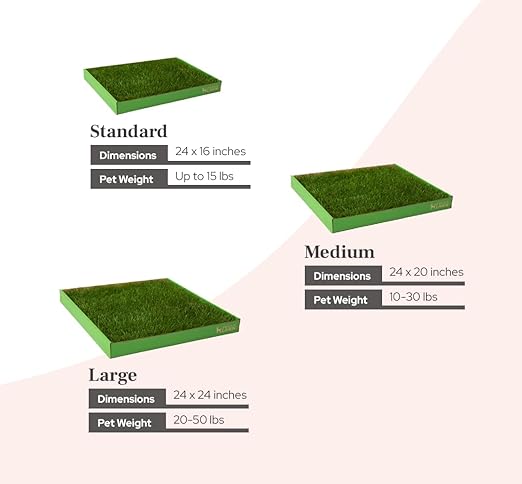 DoggieLawn Real Grass Puppy Pee Pads- 24 x 24 Inches - Perfect Indoor Litter Box for Dogs - No Mess, Easy-to-Use - Potty Training for Pets - Eco-Friendly Disposable Bathroom with Real Living Grass