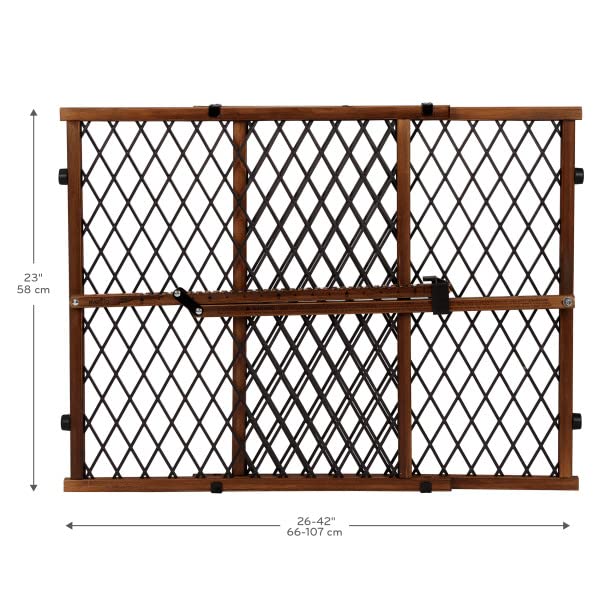 Position & Lock Adjustable Wood Baby Gate (Farmhouse Collection)