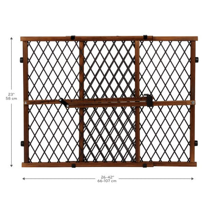 Position & Lock Adjustable Wood Baby Gate (Farmhouse Collection)