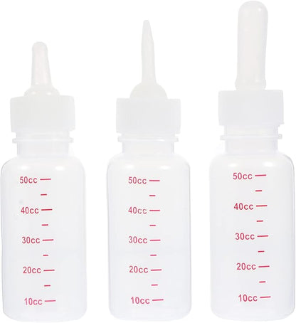 balacoo Small Pet Accessory Pet Milk Bottle Set 3pcs Plastic Milk Bottles Lightweight Compact for Puppy