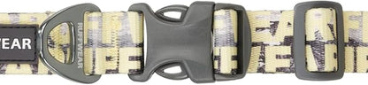 Ruffwear, Front Range Dog Collar, Adjustable Tubelok Webbing, Lightweight, Side Release Buckle, Aluminum V-Ring, Durable for Everyday Use, Mountains Logo, 20"-26"