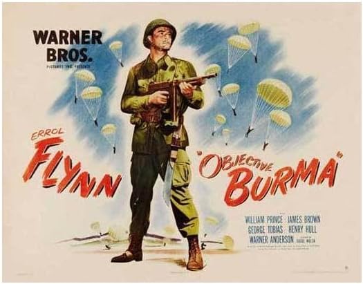 Black Empire Objective Burma! Movie Errol Flynn James Brown Room Decor Wall Art Print 24x36 Poster