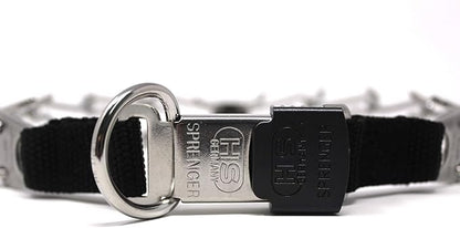 Herm Sprenger Stainless Steel Prong Dog Training Collar with Quick Release Buckle No-Pull Collar for Dogs (Stainless Steel, 24in x 4.0mm (Neck Size Up to 21in))