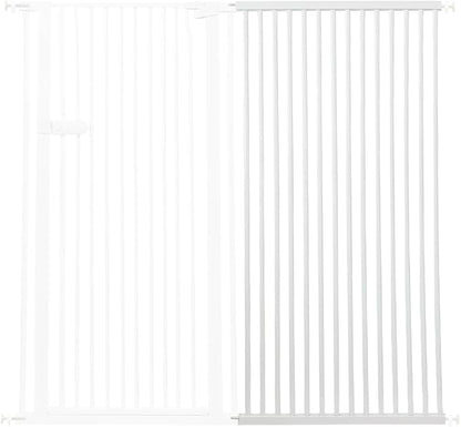 Lumizone Extra Tall Cat Gate Extension Kit 61.02" High Pressure Mounted 2025 New 29.52" Extra Wide 1.37" Gap No Drilling Tall Pet Gate for Dogs (White, 61.02" H x 29.52" W, Extension)