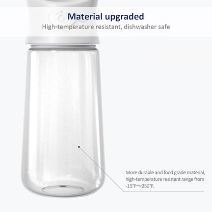 WePet Portable Dog Water Bottle, 19 OZ, Leak Proof Puppy Water Dispenser with Drinking Feeder for Pets Outdoor Walking, Hiking, Travel, Food Grade Plastic