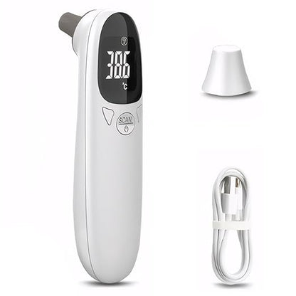 Cat Ear Thermometer for Pet, Accurate 32-42.9℃ Digital USB Rechargeable 5x1.5 Thermometer for Dog Cat Pig Sheep