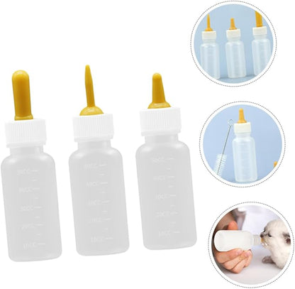 BESPORTBLE 3pcs Silicone Pet Nursing Bottles for Puppies Kittens Feeding Bottle Cat Milk Small Animal Feeding Watering Supplies