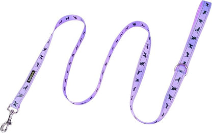 EcoBark Dog Leash - Soft & Reflective Comfort Leashes with Padded Handle - Soft, Strong, & Durable for Small, Medium or Large Dogs (Lavender)