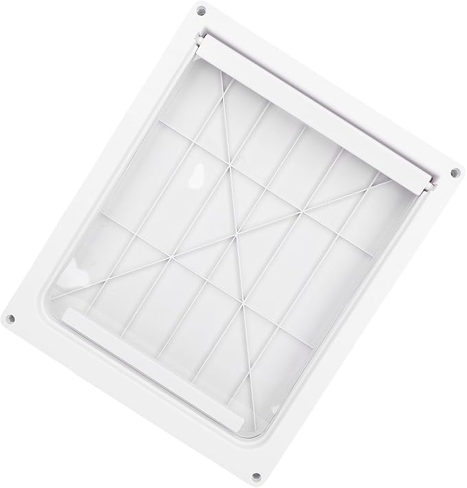Asixxsix Pet Door, Large Doggy Door with Transparent Flap for Interior and Exterior Gates or Walls Weatherproof High Strength Easy to Install (L)