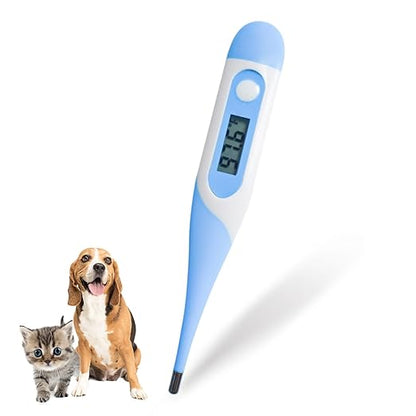 CONTEC Pet Thermometer Dog Thermometer Dual Scale Waterproof Veterinary Thermometer with a Flexible Tip Suitable for Cats/Dogs/Horse/Veterinarian
