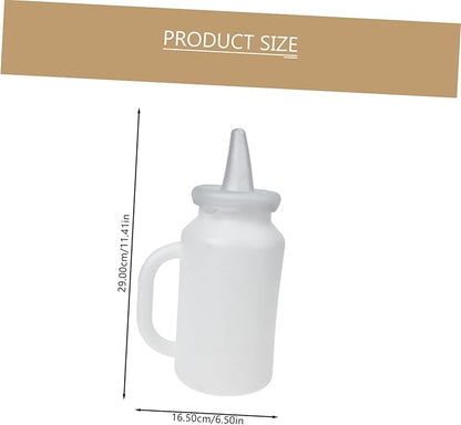 ibasenice 2pcs Strong Kitten Nipple Milk Feeder Pet Nursing Bottle Large Capacity Calf Milk Replacement Bottle