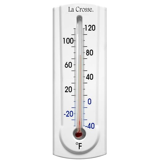 La Crosse 204-107 6.5 Inch Traditional Plastic Thermometer