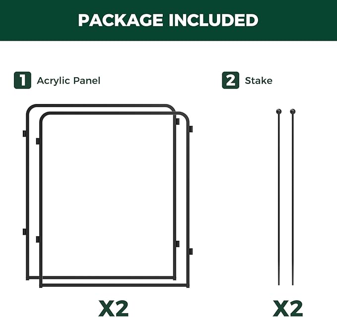 FXW AuraSpace Pro Acrylic & Wire Mesh Indoor Dog Playpen, 32" Height 2 Panels Metal Dog Pen for Small and Medium Dogs, Black│Patented