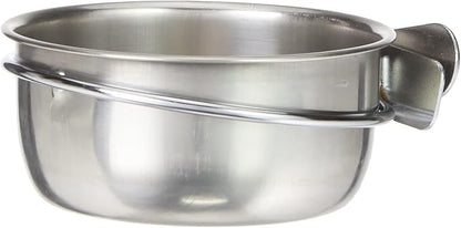 Nobby Stainless Steel Bowl with Srew Fixation, 300 ml, 9.5 cm