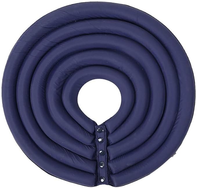 Dog Cone Collar, Inflatable Dog Neck Donut Collar Alternative After Surgery, Soft Protective Recovery Cone for Small Medium Large Dogs and Cats Puppies - Alternative Collar (Dark Blue,XL)